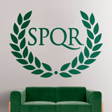 Vinilos Decorativos: SPQR corona de laurel 2