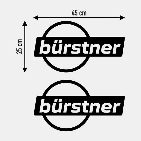 Vinilos autocaravanas: Bürstner Logo