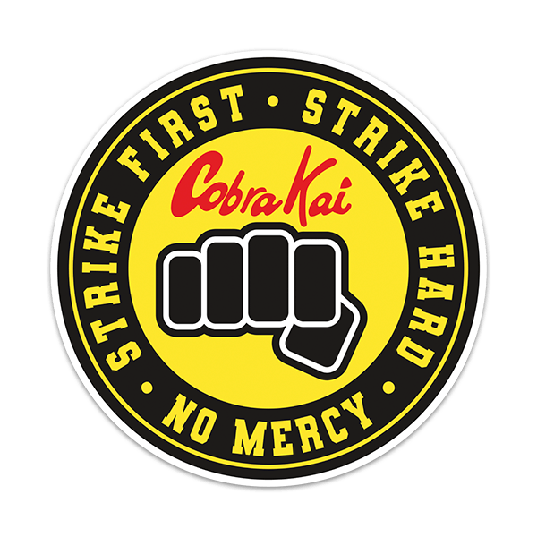 Pegatinas: Cobra Kai Puño No Mercy