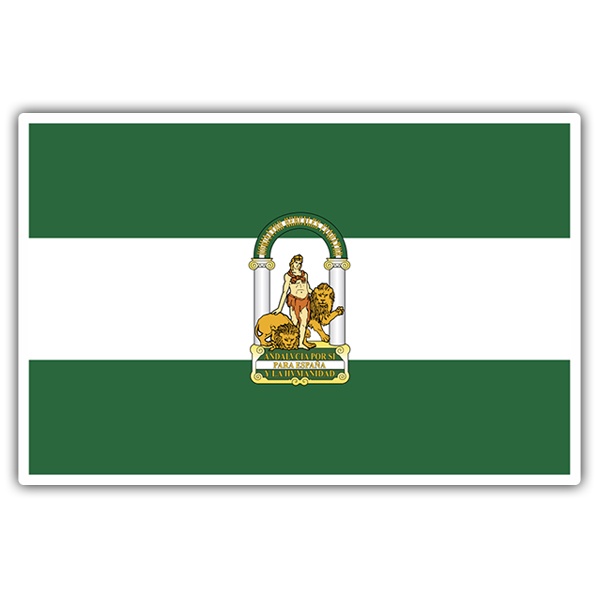 Pegatina bandera Andalucía