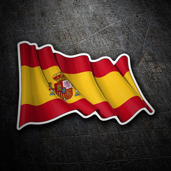 España Bandera Española Bandera Madrid EM' Pegatina