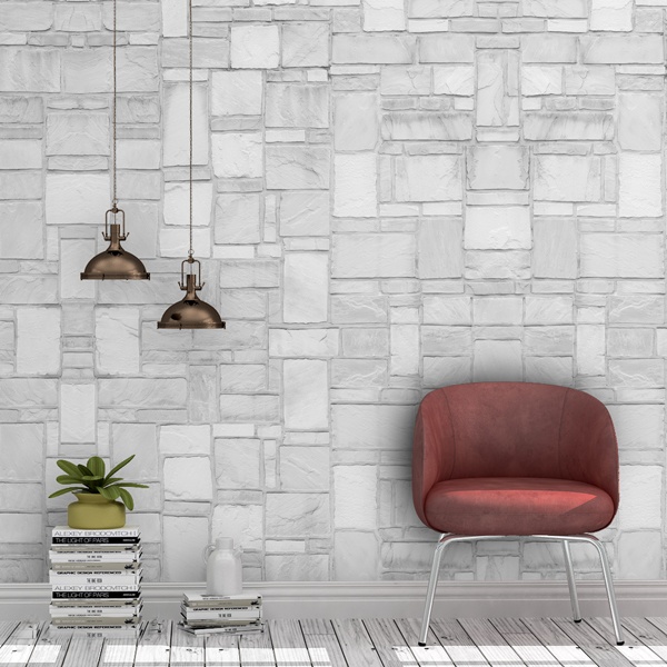 30 vinilo baldosas efecto piedra - adhesivo de pared