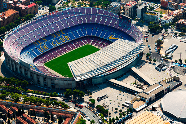 Fotomural Vista aérea del Camp Nou | TeleAdhesivo.com