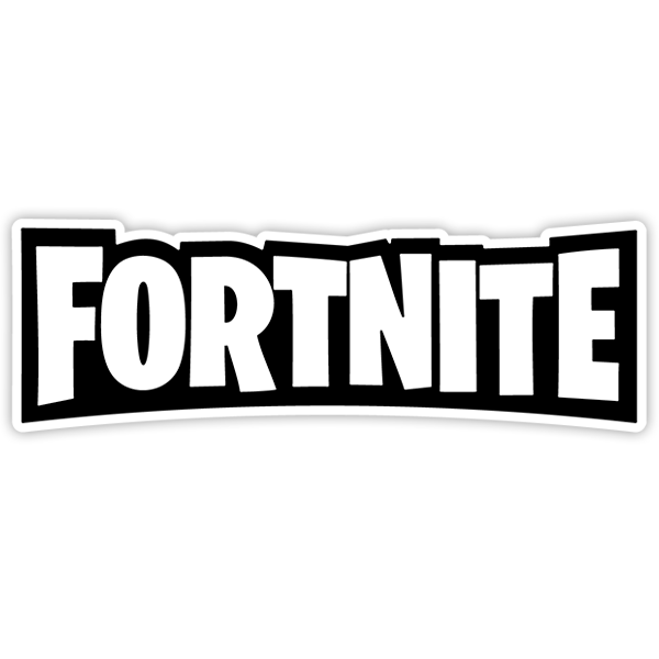 Fortnite Logo.com Pegatina Fortnite Logo Negro Teleadhesivo Com