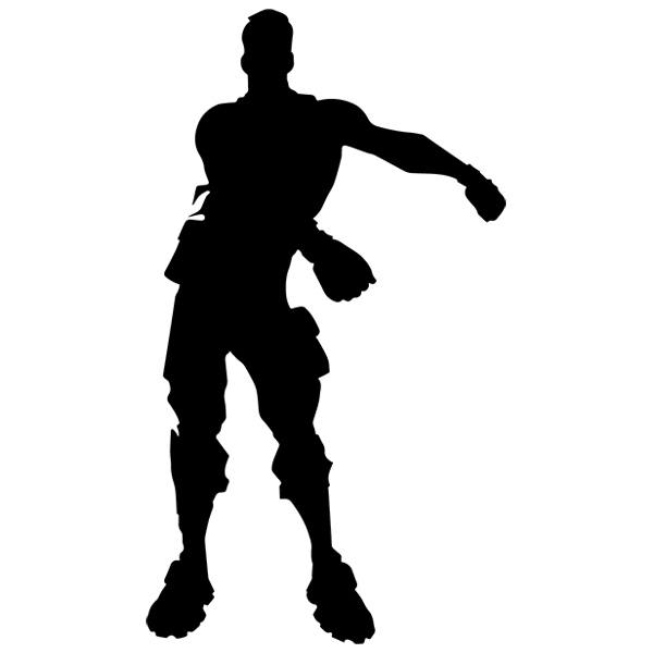 Fortnite Floss Silhouette Pegatina Fortnite Floss Teleadhesivo Com