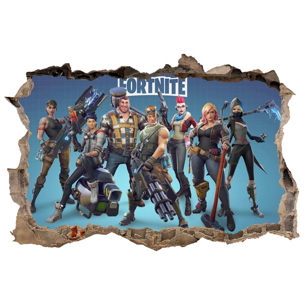 Vinilos Decorativos: Agujero Fortnite Ready