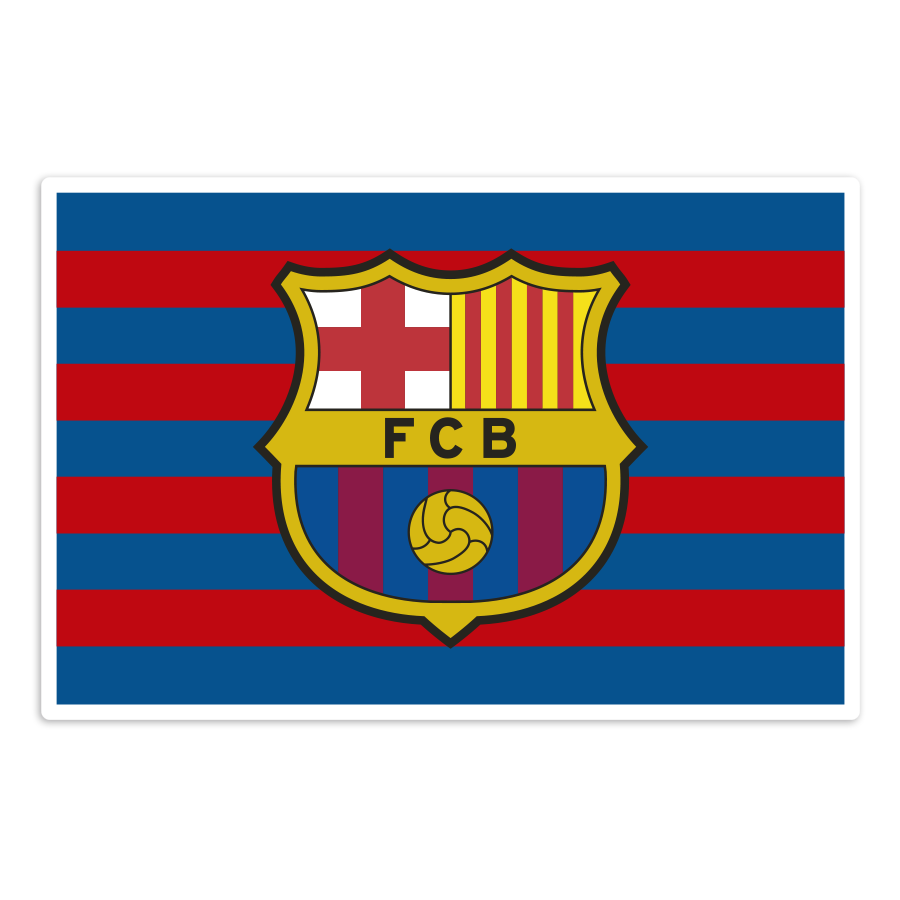 Pegatinas: Bandera Escudo FC Barcelona