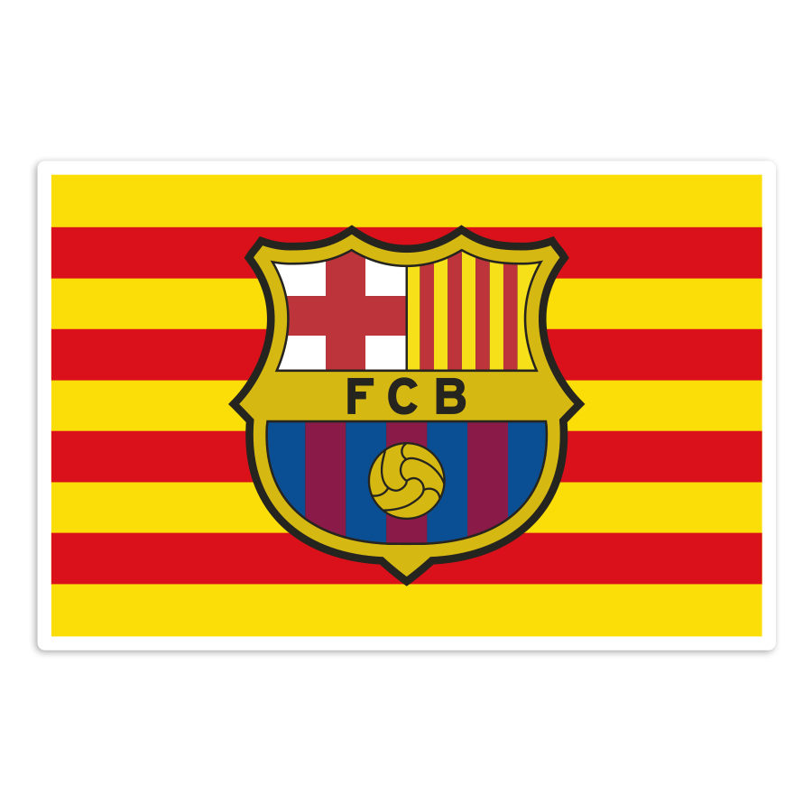 Pegatinas: Bandera Cataluña FC Barcelona