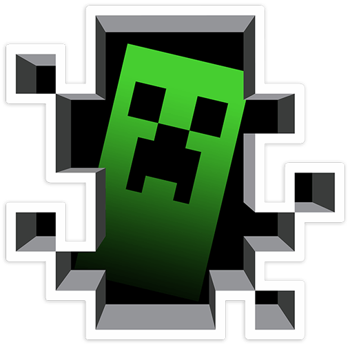 Pegatinas: Sticker Minecraft Crepper