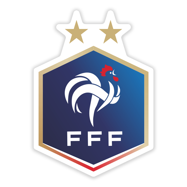 Pegatinas: Francia - Escudo de Fútbol