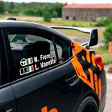 Pegatinas: Nombre y bandera de Italia rally 4