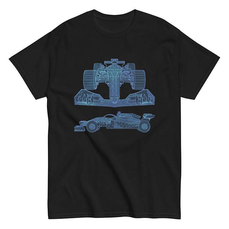 Camisetas: Camiseta Coche Fórmula 1Proyecto Rejilla 3D