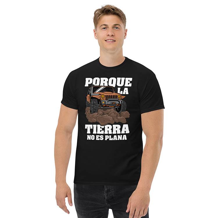 Camisetas: Camiseta Porque La Tierra No Es Plana 4x4