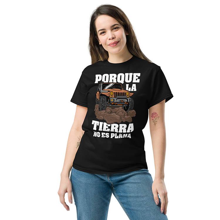 Camisetas: Camiseta Porque La Tierra No Es Plana 4x4