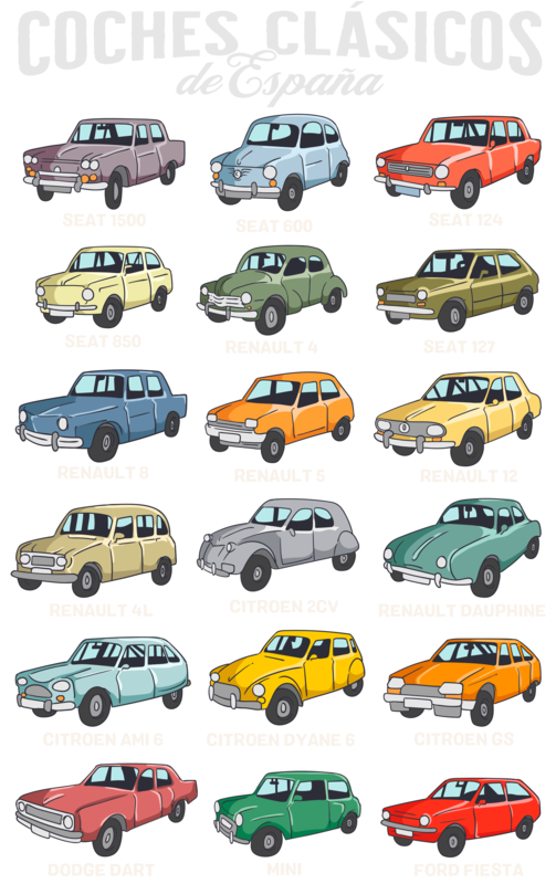 Camisetas: Coches Clásicos De España