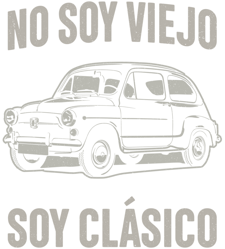 Camisetas: Camiseta No Soy Viejo Soy Clásico Coche Seat 600