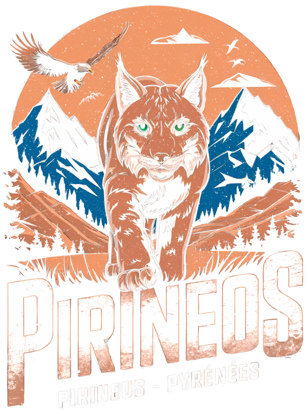 Camisetas: Lince en los Pirineos