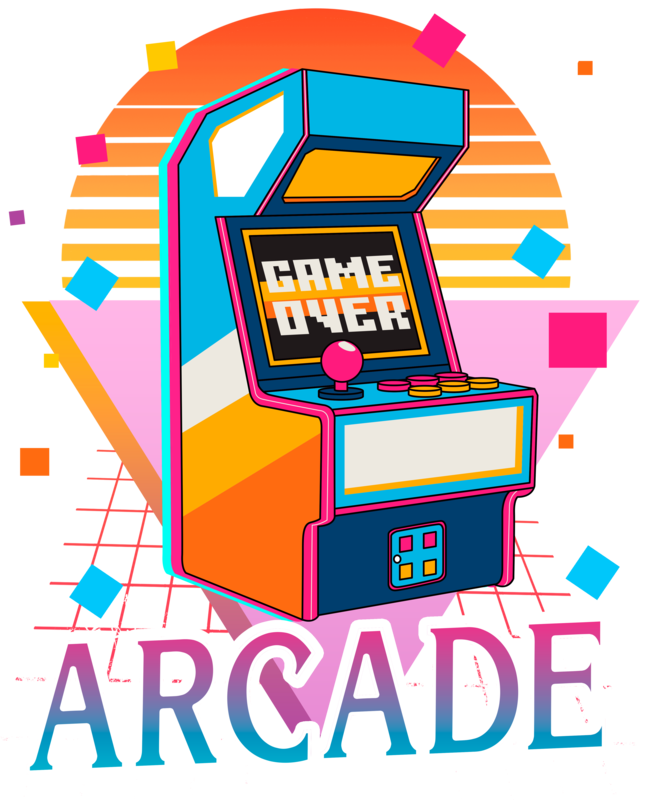 Camisetas: Máquina Arcade Retro Game Over