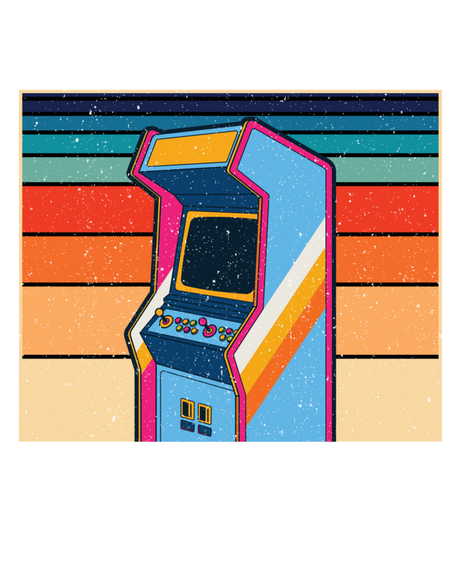 Camisetas: Maquina Arcade De La Vieja Escuela