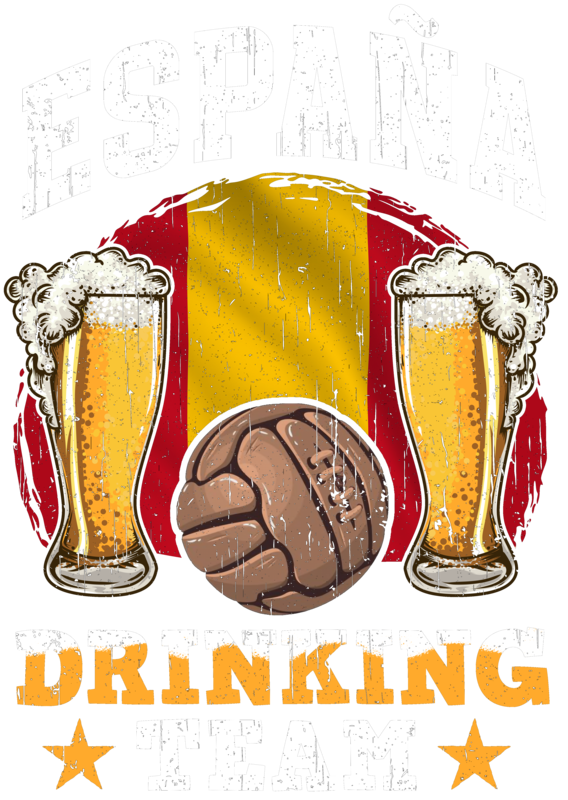 Camisetas: España Drink Team Cerveza Apoyo Selección