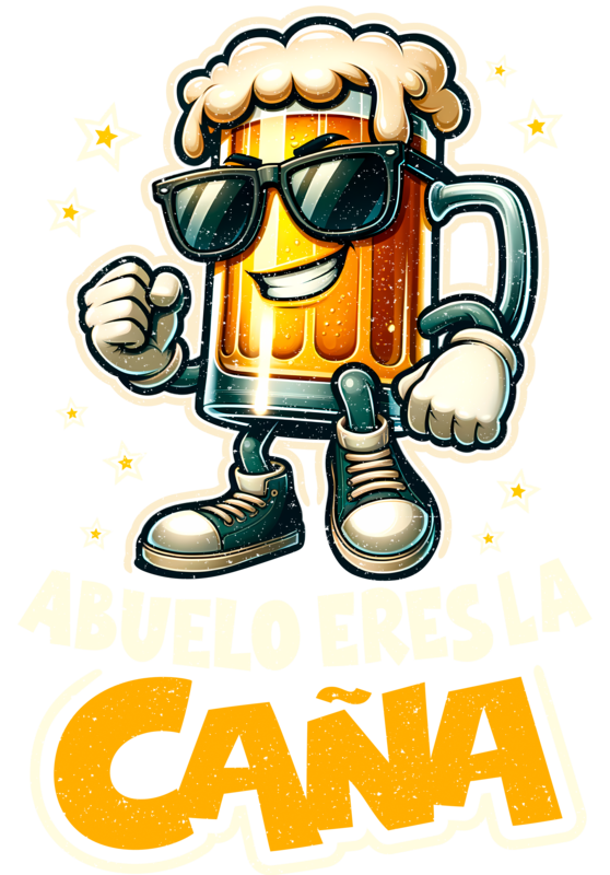 Camisetas: Abuelo Eres La Caña Cerveza