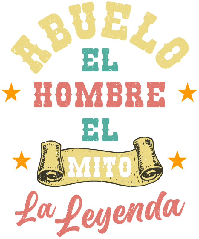 Camisetas: Abuelo El Hombre El Mito La Leyenda