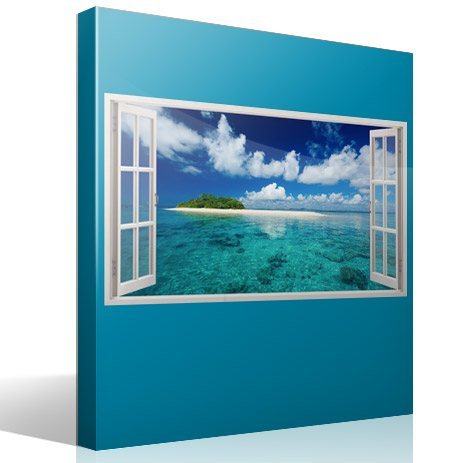 Vinilo transparente impreso para mamparas o ventanales Blue ocean