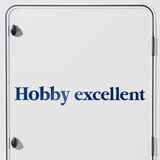 Vinilos autocaravanas: Hobby excellent 2