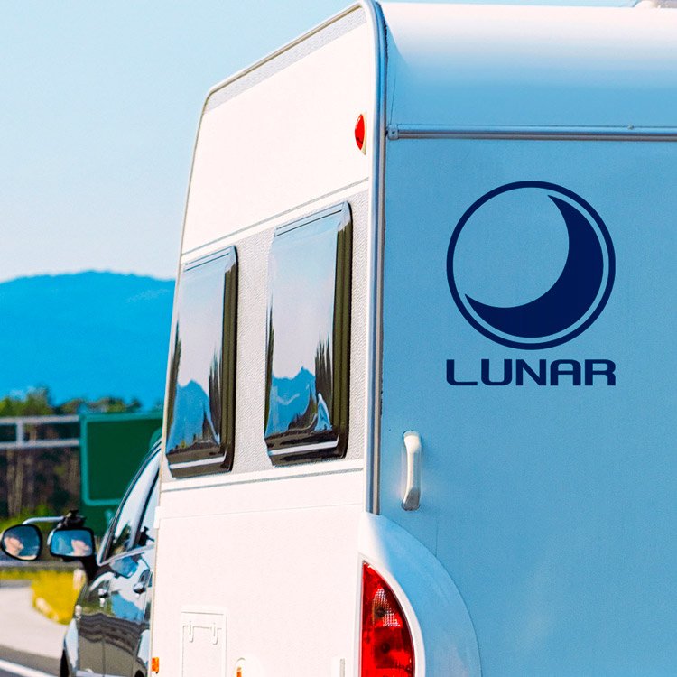 Vinilos autocaravanas: Vinilo Logo Lunar para Caravana