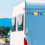 Vinilos autocaravanas: Pilote azul 3